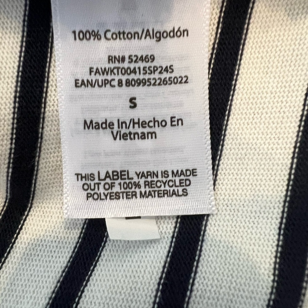 🤩 NWOT Free Assembly Balloon Sleeve Stripe Top Size Small - Picture 6 of 7